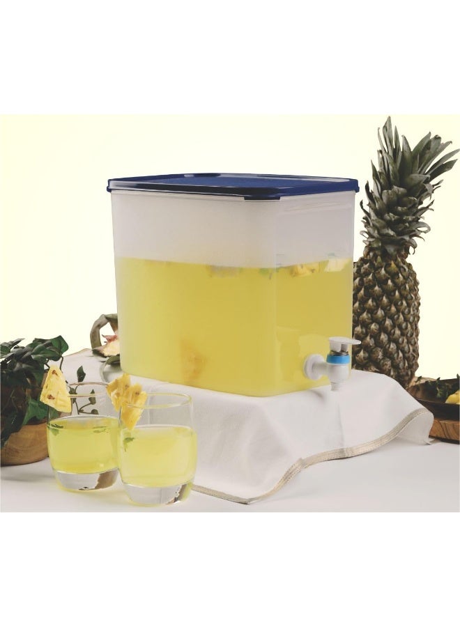 Signoraware Continental Water Dispenser Plastic 9 Litre, Set of 1, Blue - Image 2