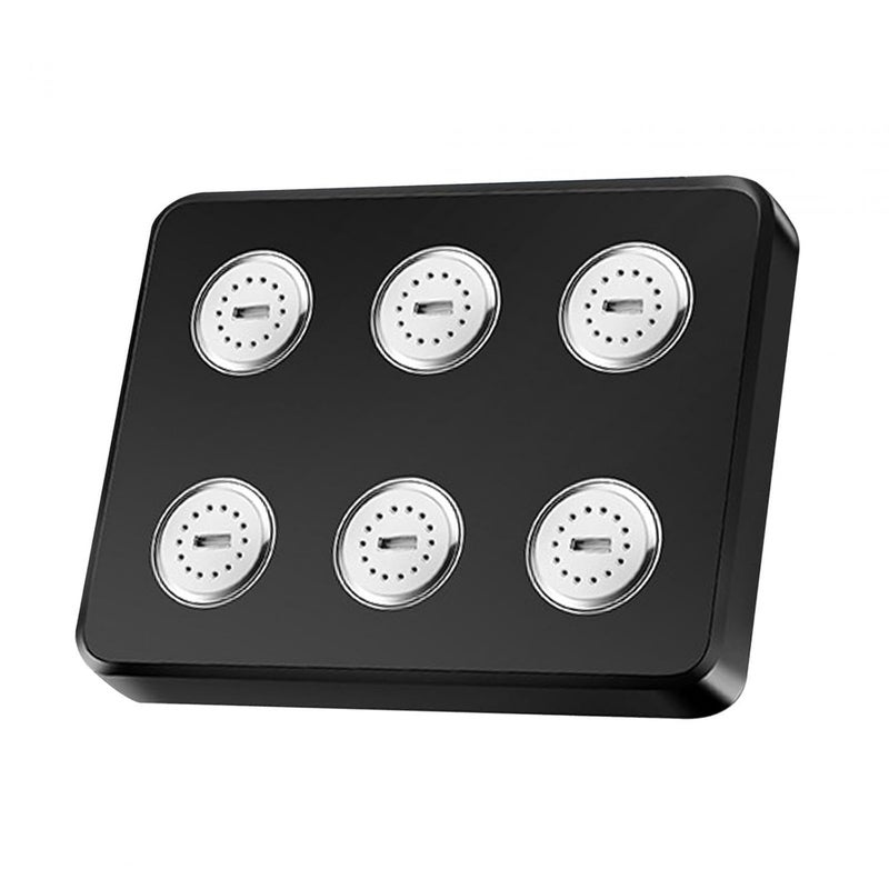 10X Abs Overhead Rain Shower MB5587 Black Matte For Bathroom Without Arm - Image 1