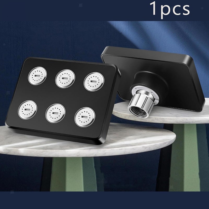 10X Abs Overhead Rain Shower MB5587 Black Matte For Bathroom Without Arm - Image 3