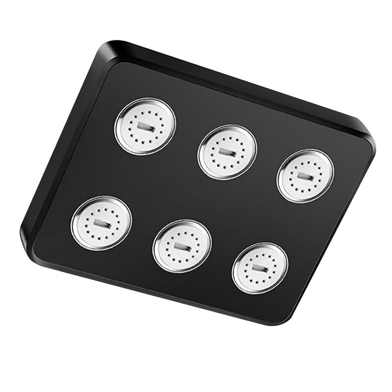 10X Abs Overhead Rain Shower MB5587 Black Matte For Bathroom Without Arm - Image 5