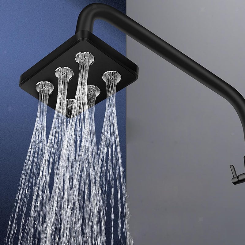 10X Abs Overhead Rain Shower MB5587 Black Matte For Bathroom Without Arm - Image 2