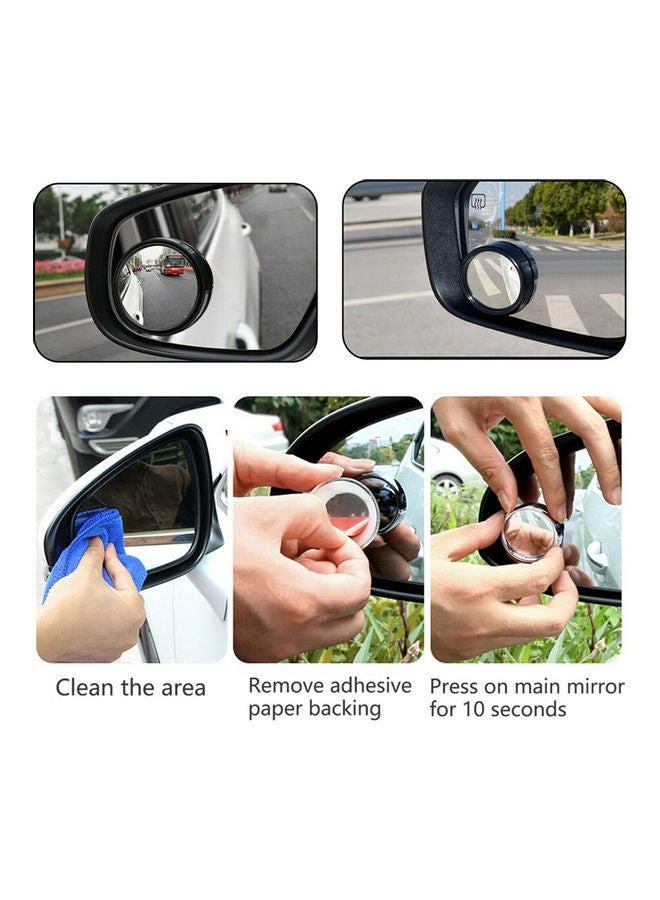 نيبمينينت مجموعة زجاجات ذات زاوية واسعة للنقط العمياء لمرآة السيارة مكونة من قطعتين - Image 2
