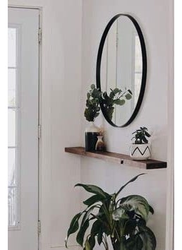 Umark Umark 30.1 Inch Wooden Floating Shelves, Single Rustic Large Wall Shelf with Ledge for Bathroom Bedroom Kitchen Living Room (Brown)  - Image 2