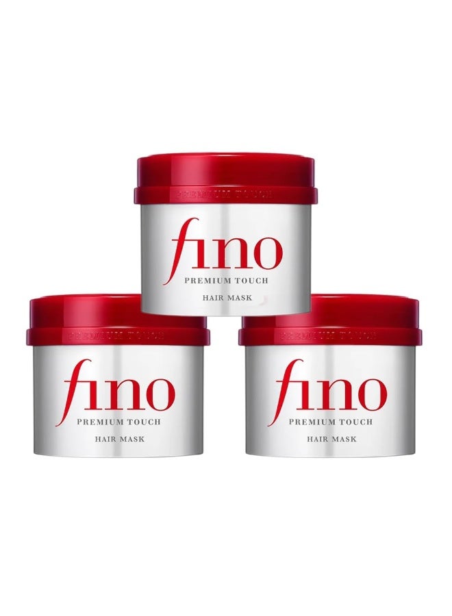 Shiseido Fino Japan Hair Masks Set of 3 Pieces each 230g Premium Treatment for Damaged Hair - Image 1