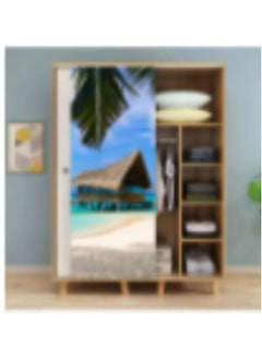 LOULUEN Beach House Printed Wardrobe/Door Sticker 