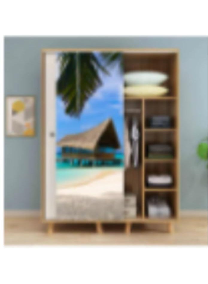 LOULUEN Beach House Printed Wardrobe/Door Sticker 