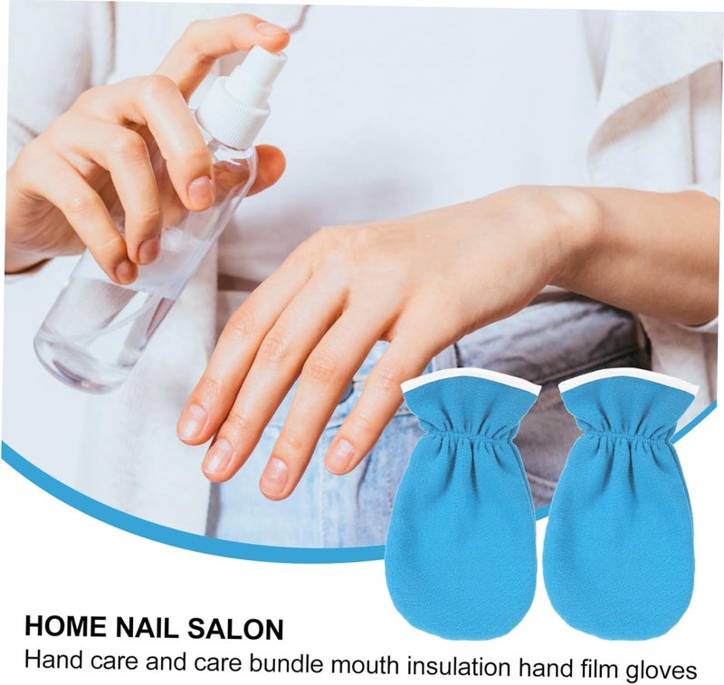 Exfoliating Hand Care Gloves with Essential Oil Gel for Dry Cracked Skin Moisturizing Beauty Spa Mitts for Overnight Hydrating Treatment Portable Lightweight Gloves for Women and - Image 3