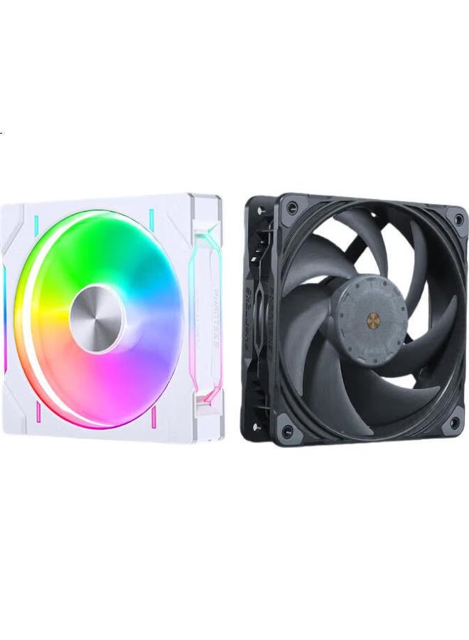 Phanteks Phanteks D30 Building Block Edition Anti-Leaf 14Cm White Case, Water Cooling Radiator, Argb Temperature Control Fan (30Mm Thick, Hidden Screws, Cable-Free Assembly, Single Package) - Image 1