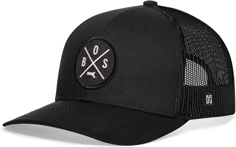 Haka State City Trucker Hat for Men & Women, Adjustable Baseball Hat, Mesh Snapback, Sturdy Outdoor Black Golf Hat - Image 2