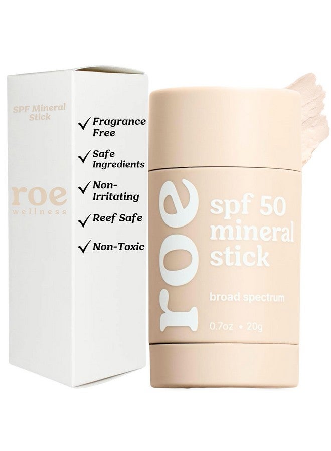 Roe Wellness- Baby Sunscreen Stick SPF 50 Roll-on Stick Clean Ingredients Zinc Oxide | Face & Body UVA & UVB Protection For Toddlers, Newborns - Image 1