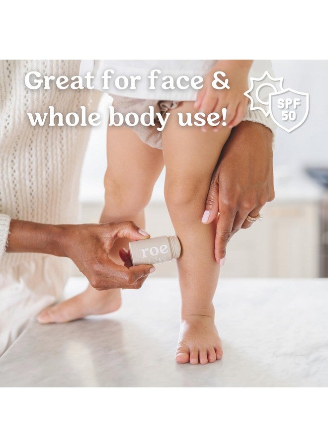 Roe Wellness- Baby Sunscreen Stick SPF 50 Roll-on Stick Clean Ingredients Zinc Oxide | Face & Body UVA & UVB Protection For Toddlers, Newborns - Image 5