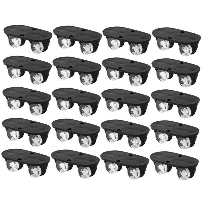 Self Adhesive Casters Wheels 20 Pack Heavy Duty Sticky Casters For Storage Bins Boxes - Image 2