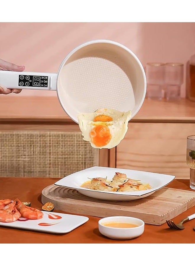 2L Electric Cooking Pot Portable Saucepan Multi Function Frying Pan Multicooker With Steamer Home Hot Pot Nonstick Pans  - Image 3