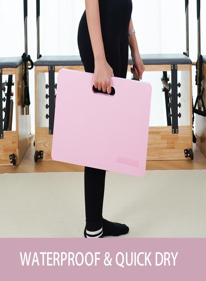 WUWAN Yoga kneeling mat, 1.5in Thick,Knee Push-ups, Plank Support & Yoga Elbows/Knees Mat Provides Cushion for Kneeling & Elbows (pink) - Image 3