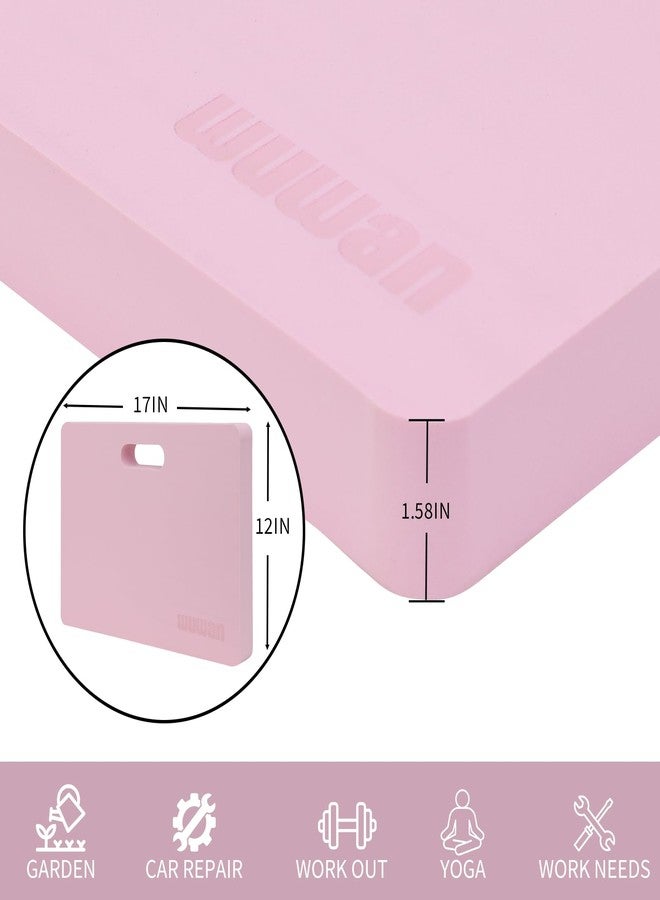 WUWAN Yoga kneeling mat, 1.5in Thick,Knee Push-ups, Plank Support & Yoga Elbows/Knees Mat Provides Cushion for Kneeling & Elbows (pink) - Image 5