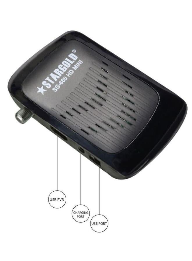 Stargold Satellite Receiver Mini Full Hd 4K 4000 Channels Epg Mpeg 2 4 Osd Blind Scan Auto Scan Support Usb Pvr  - Image 2