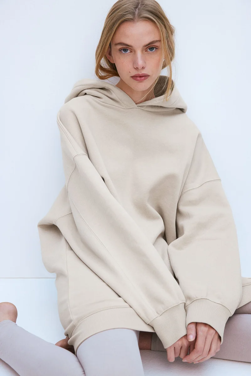 اتش اند ام فستان فضفاض بغطاء رأس