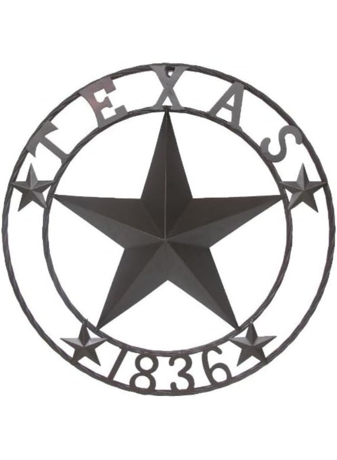 LL Home 21683 Texas 1836 Metal Star Brown - Image 2
