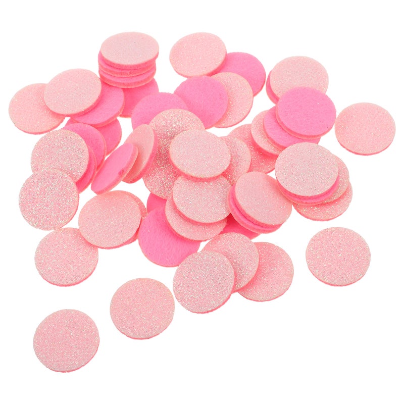 50pcs Round Fiber Pads Circle Cotton Diffuser Pads Mini Diffuser Reusable Aromatherapy Dispenser for Necklace - Image 1