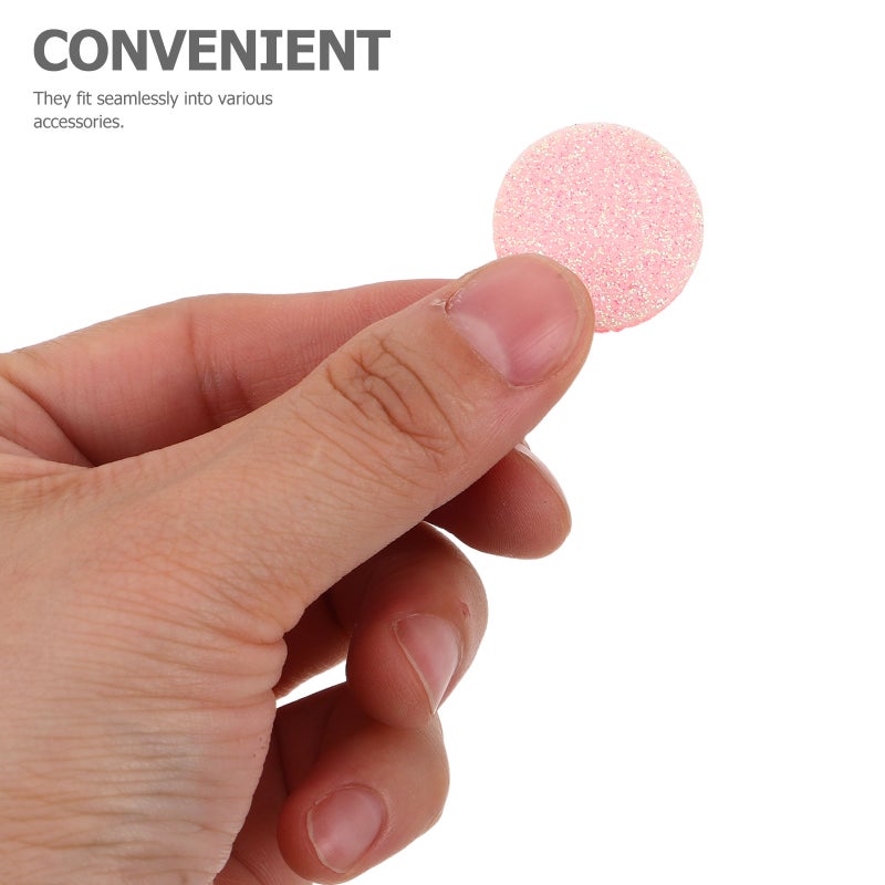 50pcs Round Fiber Pads Circle Cotton Diffuser Pads Mini Diffuser Reusable Aromatherapy Dispenser for Necklace - Image 3