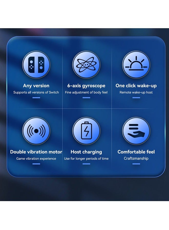 Joy Cons Wireless Controller for Nintendo Switch, L/R Controllers Replacement Compatible with Nintendo Switch/Lite/OLED, Joystick with Wake-up/Screenshot/Dual Vibration/Motion Control Function - Image 2