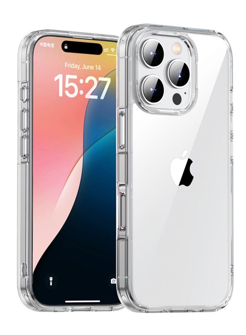 CoomBe Classic Series Phone Case Military-Grade Protection Scratch-Resistant Back Phone Cover for iPhone 16 Pro Max Clear - Image 1
