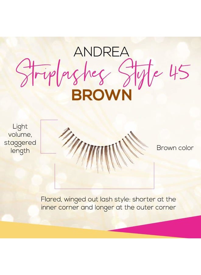 Andrea False Lashes Style 45 - Brown 4 pairs - Image 3