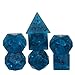UDIXI Blue Cracked Glass DND Dice Set 7 Piece Glass Polyhedral Dice Set DD for Role Playing Game and Tabletop Game - Image 4