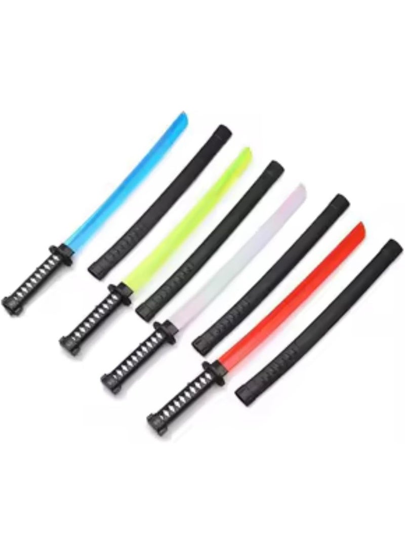 Kids' Light-Up Plastic Katana Sword - 1 Piece with Assorted Light Effects and Colors - Image 5