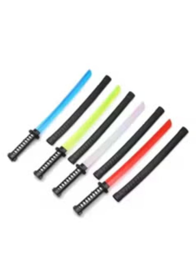 Kids' Light-Up Plastic Katana Sword - 1 Piece with Assorted Light Effects and Colors - Image 3