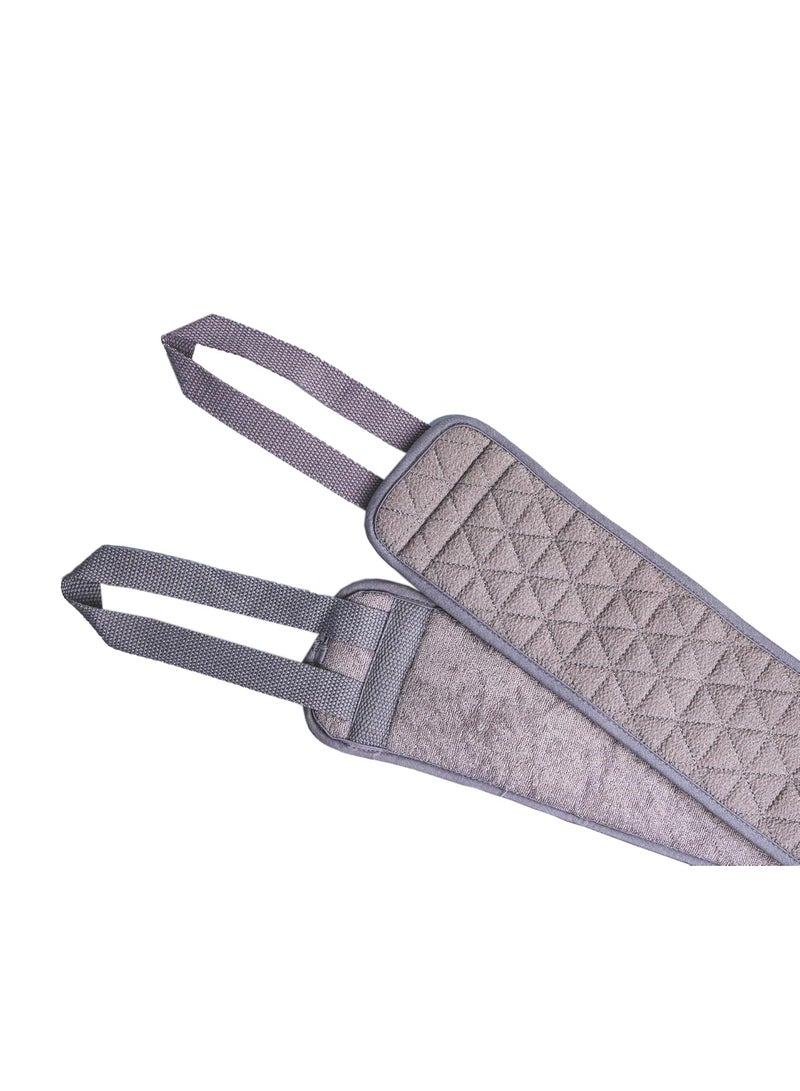 Ghar Soaps Exfoliating Back Scrubber For Dead Skin Body, Black | Loofah for Women & Men | Gentle On Skin | Easy To Use | Back Scrubber | All Dead Skin Cells, Blackheads, Impurities, Sustainable - Image 2