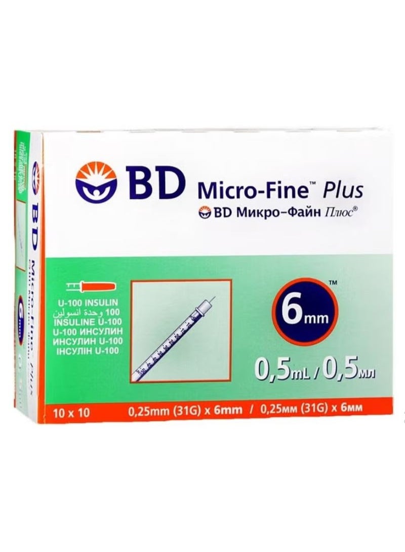 BD Micro Fine Plus 0.5 Ml 6MM 10 pcs - Image 3