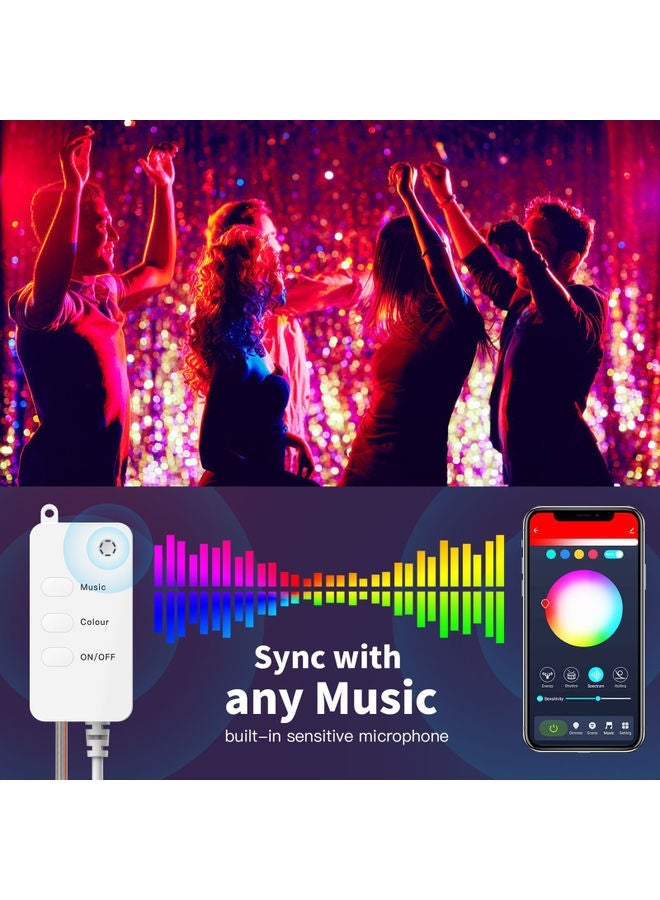 NIBEMINENT Smart Globe Ball String Light With Accessories Multicolour 10meter - Image 3