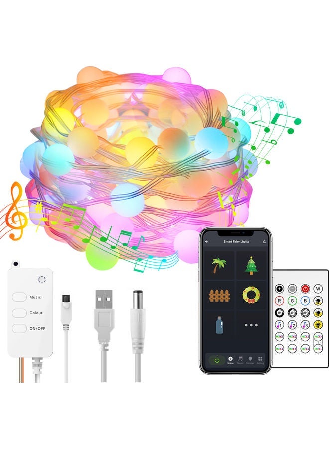 NIBEMINENT Smart Globe Ball String Light With Accessories Multicolour 10meter - Image 1