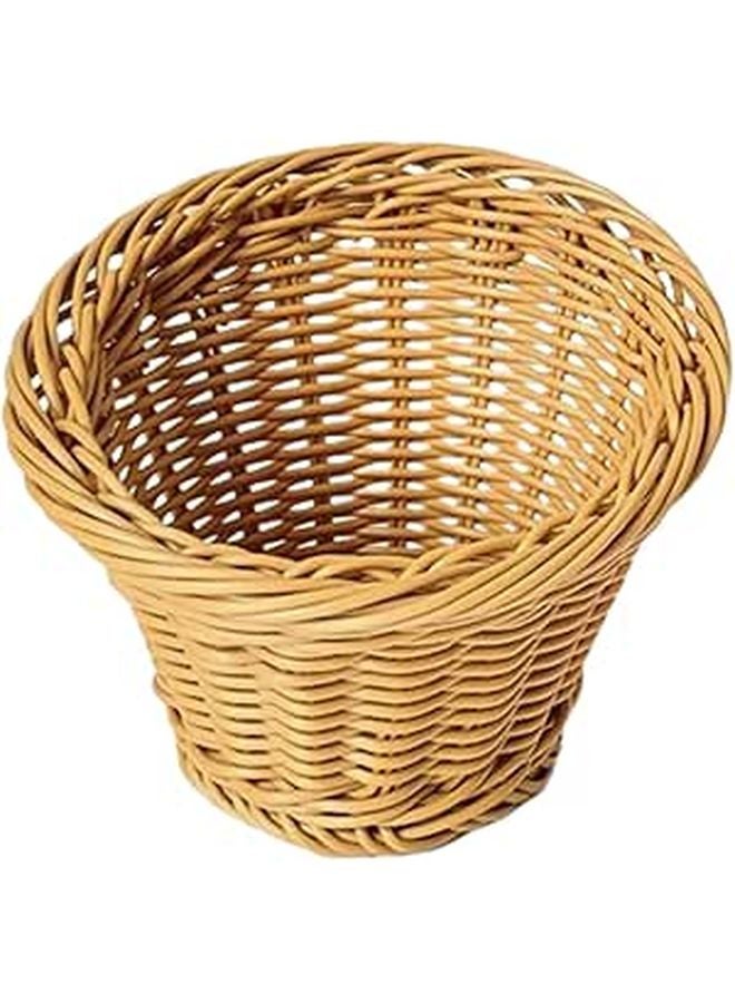 Handwoven Rattan Basket For Fruits Vegetables Kitchen Storage Tray Desktop Holder - Image 1
