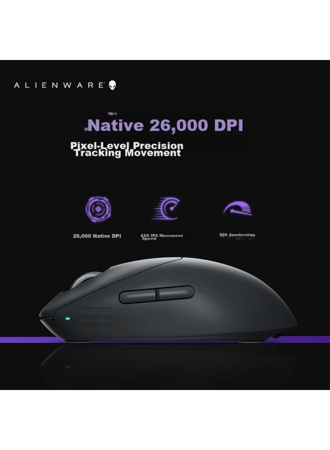 Alienware New Arrival] Pro Professional Edition Lightweight Gaming Mouse For Black Myth： Wukong, Dual-mode Gaming Mouse, Ultra-long Battery Life, 2.6g Dpi, Less Than 60g, Black - Image 4