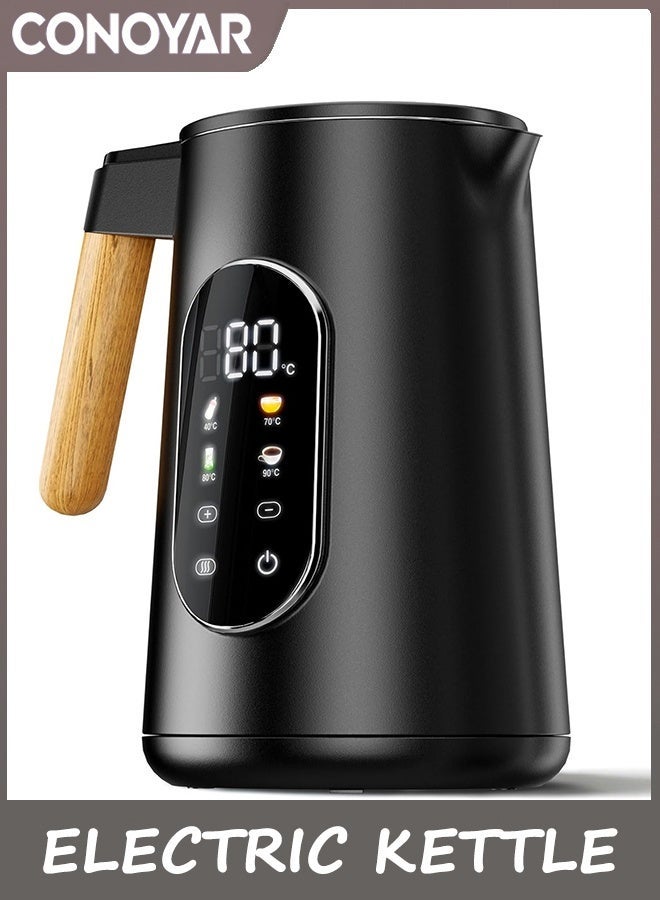 CONOYAR Electric Kettle 2200W Fast Water Boiler, 1.7L Kettle Stainless Steels With Temperature Control For LED Touch Screen, Double Wall Anti Scald Water Heater 2H Keep Warm For Home - Image 1