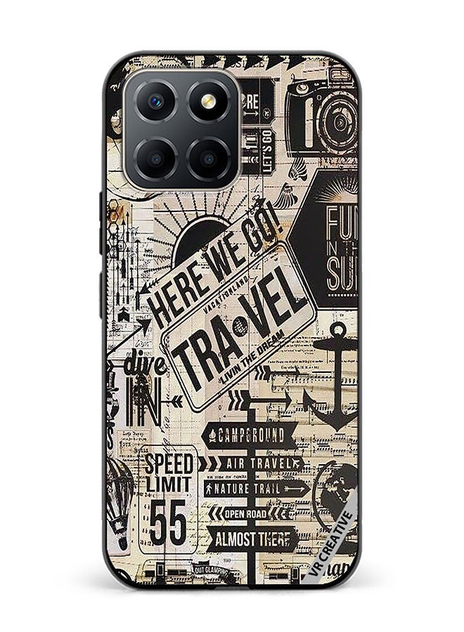 Protective Case Cover For Honor X6 Here We Go Travel Design Multicolour