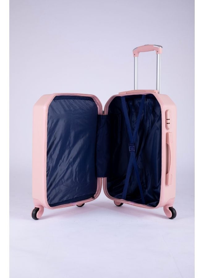 LIMRA Hardside 6 Piece Luggage Trolley Set Pink - Image 4