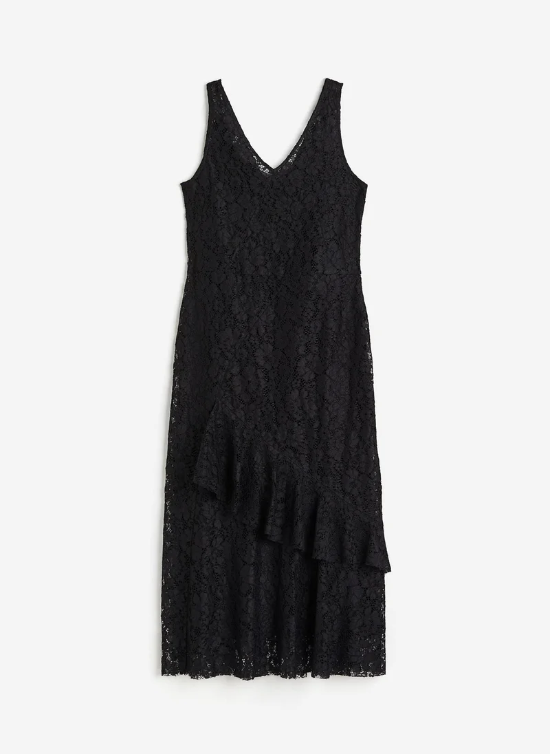 H&M Flounced Lace Dress