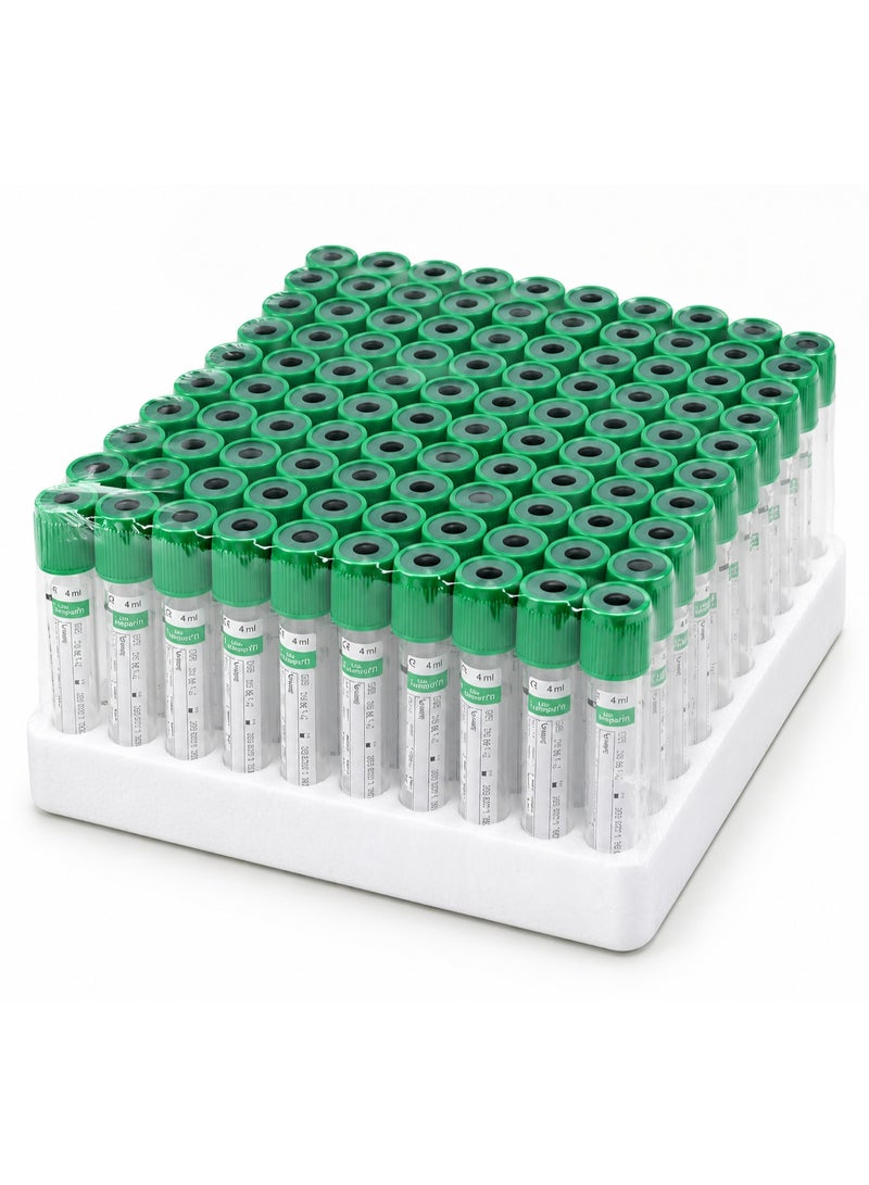 Vacuum Blood Collection Tubes 0.5ml Green Top 100PCS – Sterile Heparin Blood Collection Tubes