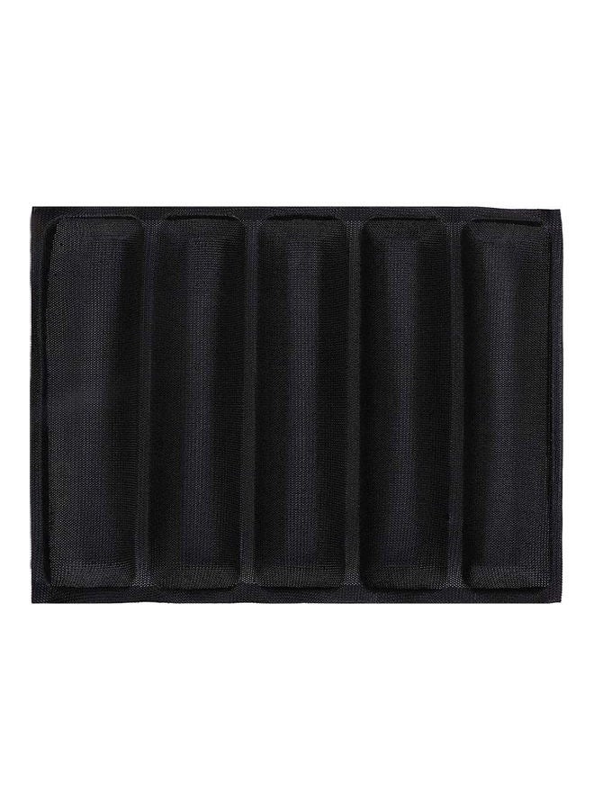 Loquat Non-Stick Baking French Baguette Bread Mold Pan Tray Black - Image 1