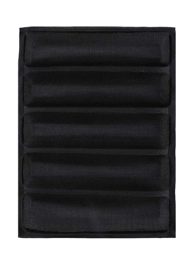 Loquat Non-Stick Baking French Baguette Bread Mold Pan Tray Black - Image 3