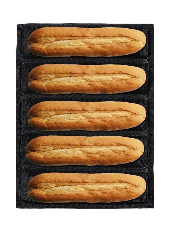 Loquat Non-Stick Baking French Baguette Bread Mold Pan Tray Black - Image 4