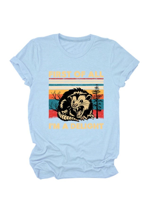 Women's Round-neck Short-sleeved Summer Comfortable T-shirt - Image 1