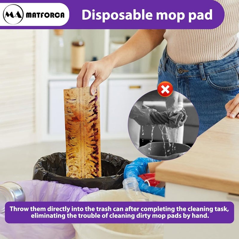 MATFORCA 6 Pack Swiffer Power Mop Pads – Disposable Wet Mop Refills for Swiffer Power Mop - Image 5