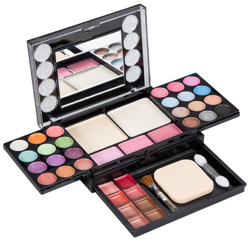 OUO Eyeshadow Palette LT Makeup Palette 37 Bright Colors Matter and Shimmer Lip Gloss Blush Brushes Cosmetic Makeup Eyeshadow Highly Pigmented Palette for Girls Festival Birthday Gift Concealer Makeup Kit - Image 1