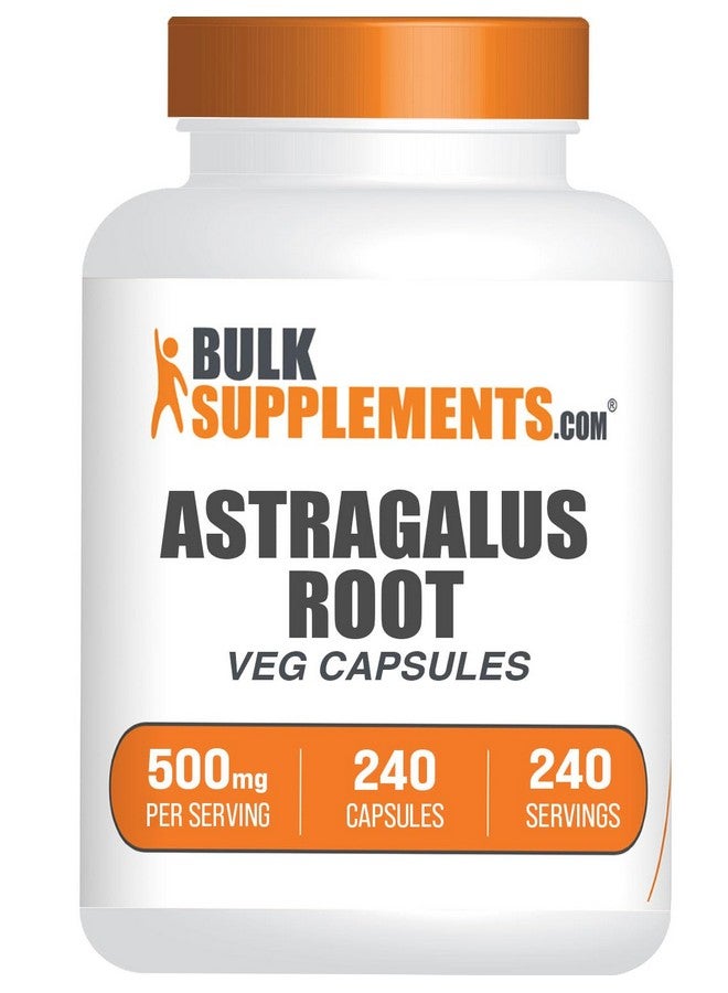 BulkSupplements.com Astragalus Capsules - from Astragalus Root, Astragalus Supplement - Vegan, 1 Capsule per Serving, 240 Veg Capsules (Pack of 1) - Image 1