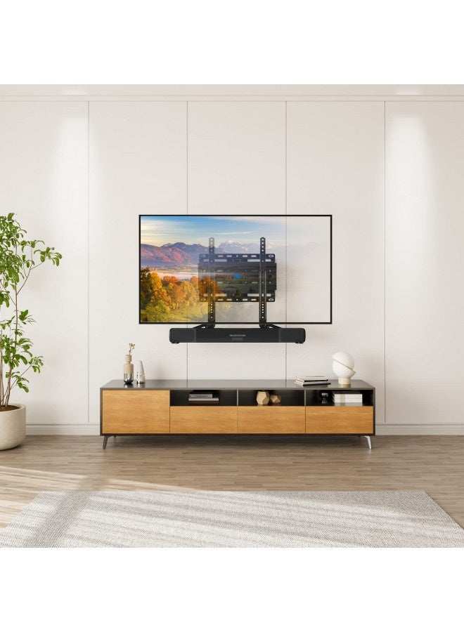 Mounting Dream Soundbar Mount Sound Bar Tv Bracket For Mounting Above Or Under Tv Fits Most Of Sound Bars Up To 15 Lbs, With Detachable Long Extension Plates Md5420 - Image 3