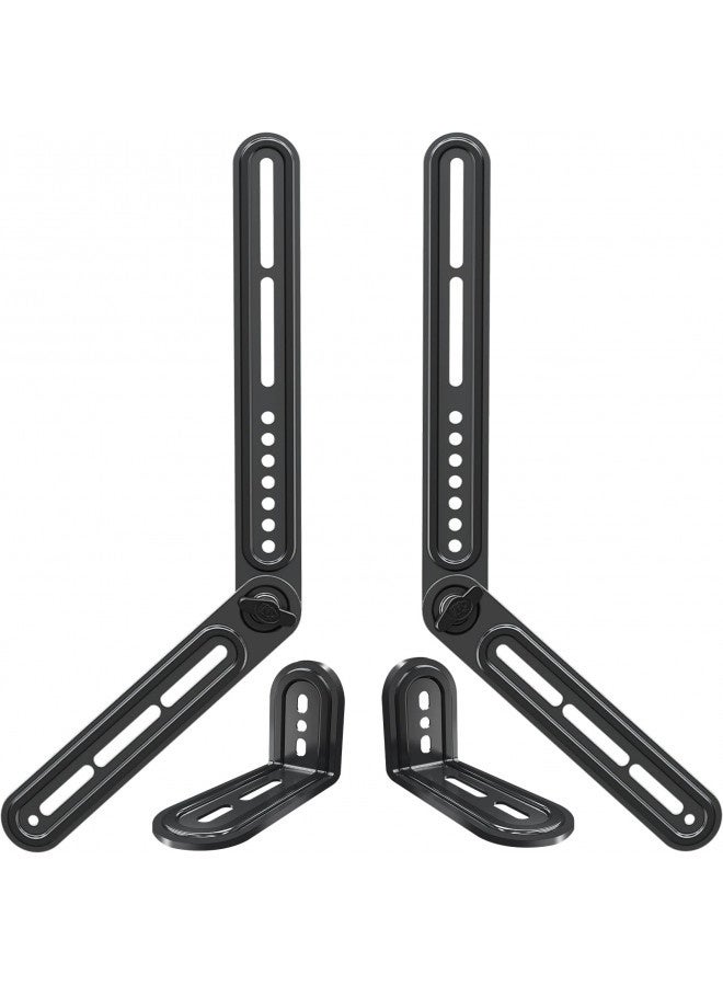 Mounting Dream Soundbar Mount Sound Bar Tv Bracket For Mounting Above Or Under Tv Fits Most Of Sound Bars Up To 15 Lbs, With Detachable Long Extension Plates Md5420 - Image 2